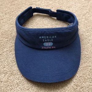 American Eagle blue visor